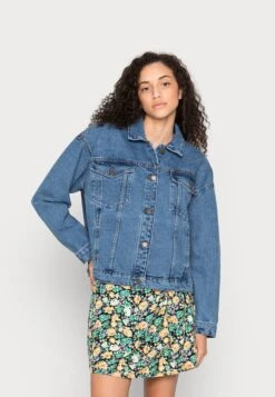 Noisy May NMMAY OVERSIZE JACKET - Jeansjacke - Medium Blue Denim