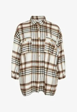 Noisy May CURVE LOOSE FIT - Hemdbluse - Beaver Fur