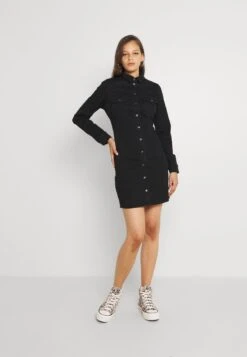 Noisy May NMJOY DRESS - Jeanskleid - Black Denim