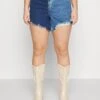 NMDREW TONE CURVE - Jeans Shorts - Light Blue Denim -Fashion Verkauf 185254efd85b426f91d511822fded19b