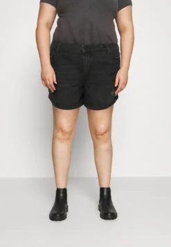 NMSMILEY - Jeans Shorts - Black Denim