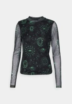 Noisy May NMCARRIE HIGHNECK CROPPED - Langarmshirt - Black