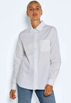 Noisy May LANGÄRMELIGES - Hemdbluse - Bright White