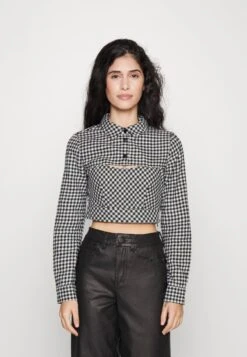 Noisy May Petite NMERIK OVERLAY - Bluse - Black