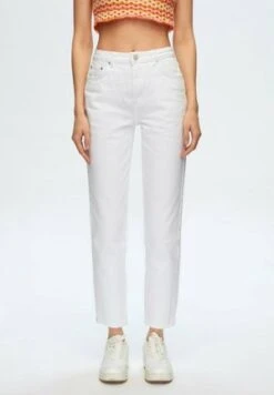 Noisy May STRAIGHT FIT - Jeans Straight Leg - Bright White -Fashion Verkauf 383fc85c96c7454089fceaaee5dc794c