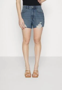 Noisy May NMDREW FESTIVAL DEST - Jeans Shorts - Medium Blue Denim