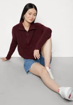 Noisy May NMNEWALICE HIGH NECK - Strickpullover - Windsor Wine -Fashion Verkauf 4bc19cc4f62f4714a4af8b196cdff2b1