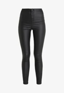 Noisy May NMELLA SUPER COATED PANTS - Stoffhose - Black 12 Noisy May NMELLA SUPER COATED PANTS - Stoffhose - Black -Fashion Verkauf 531fdb30cd4242648e8a4eb336e9a699