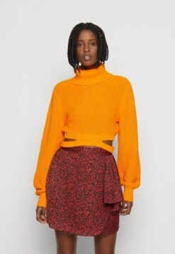 Noisy May NMBERGHAN ROLL NECK - Strickpullover - Turmeric