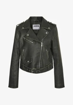 Noisy May Kunstlederjacke - Black