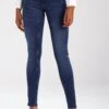 Noisy May NMEVE POCKET PIPING - Jeans Skinny Fit - Dark Blue Denim