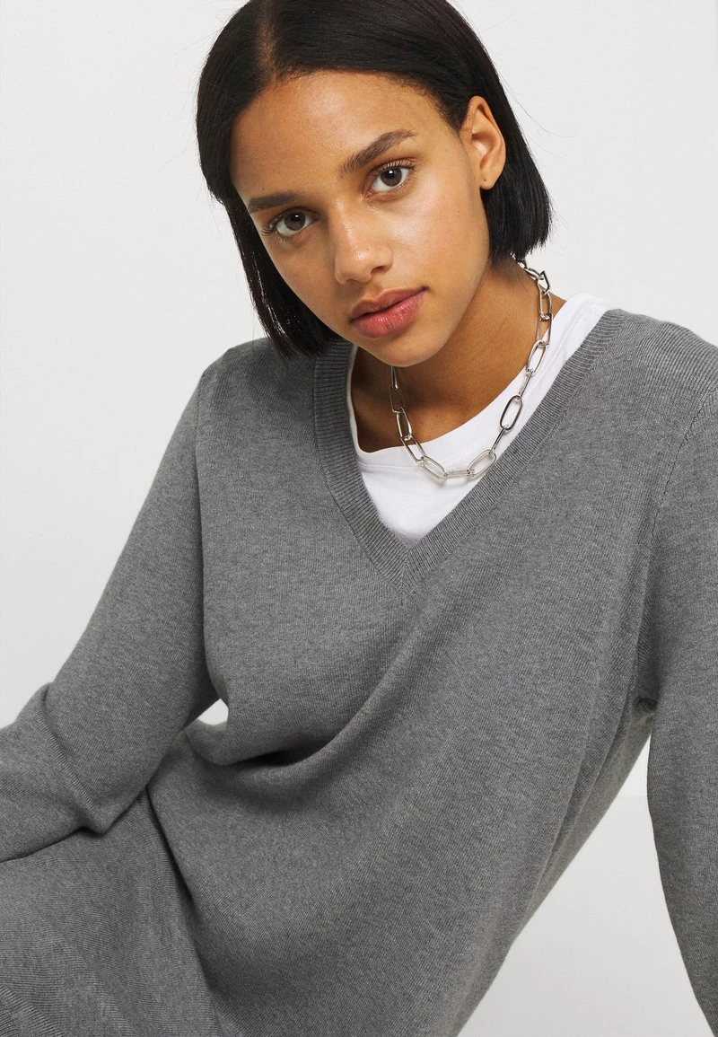 Noisy May NMSHIP DRESS - Strickkleid - Mottled Grey 6 Noisy May NMSHIP DRESS - Strickkleid - Mottled Grey - Image 4