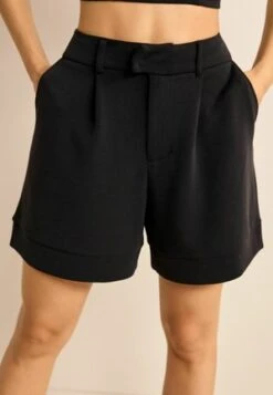 Noisy May CURVE HIGH WAIST - Shorts - Black -Fashion Verkauf 935cf6e3e6374e599b8313fdbd62a27a