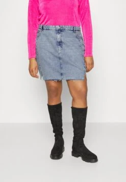 NMAPRIL DNM SKIRT - Bleistiftrock - Light Blue Denim