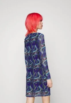 Noisy May NMLESLEY SQUARE SHORT DRESS - Freizeitkleid - Deep Blue -Fashion Verkauf 9a21228112b14adbbf9150a6439cc082