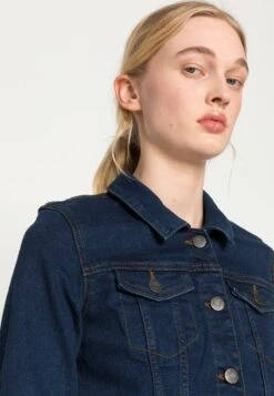 Noisy May NMDEBRA - Jeansjacke - Dark Blue Denim -Fashion Verkauf a4389a76d3f44d07bae588b947210268