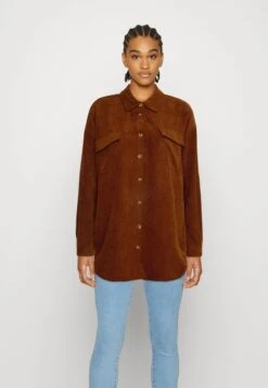 Noisy May NMFLANNY SHACKET - Kurzmantel - Cappuccino