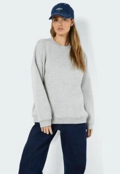 Noisy May CREW - Sweatshirt - Light Grey Melange -Fashion Verkauf ab9d378c1f244c6ba8fb5a0f8d2657b8