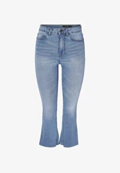 Noisy May Flared Jeans - Light Blue Denim