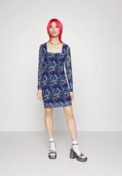 Noisy May NMLESLEY SQUARE SHORT DRESS - Freizeitkleid - Deep Blue -Fashion Verkauf b8d934afa6b14c569bcf84ddcc1ca8c3