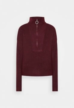 Noisy May NMNEWALICE HIGH NECK - Strickpullover - Windsor Wine -Fashion Verkauf be48a55eef76460a874104a132512be5