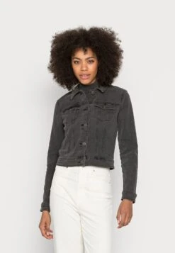 Noisy May NMDEBRA JACKET - Jeansjacke - Dark Grey Denim -Fashion Verkauf d0db6f77ecec4cd696eff51ba052854d 1