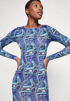 Noisy May NMDOLORES SHORT DRESS - Freizeitkleid - Deep Blue -Fashion Verkauf e200f9b841434ff9a269cfa0c2e43b30