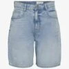 Noisy May HIGH WAIST - Jeans Shorts - Light Blue Denim -Fashion Verkauf e2fb7e78a4274f758bf464156248477d