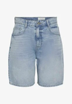 Noisy May HIGH WAIST - Jeans Shorts - Light Blue Denim