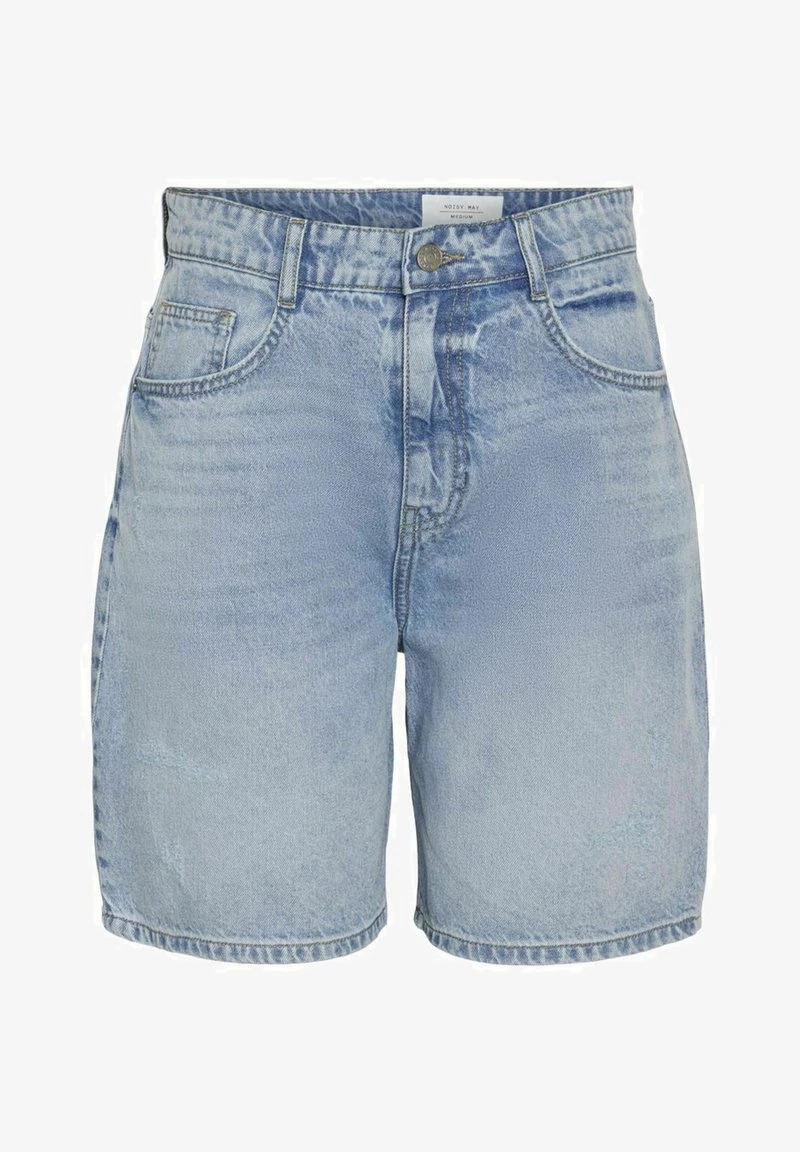 Noisy May HIGH WAIST - Jeans Shorts - Light Blue Denim 3 Noisy May HIGH WAIST - Jeans Shorts - Light Blue Denim