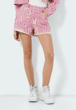 Noisy May HIGH WAIST PRINT - Jeans Shorts - Brazzilian Sand