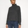 Noisy May NMIAN ROLL NECK - Strickpullover - Dark Grey Melange -Fashion Verkauf eee4d6a70a224b3abdca61f8ffeb5840