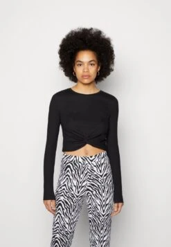 Noisy May NMDRAKEY TWIGGI - Langarmshirt - Black