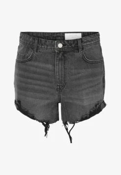 Noisy May HIGH WAIST - Jeans Shorts - Black