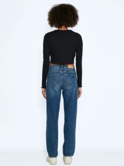 Noisy May Gerippter Cropped Cardigan Kurze V-Ausschnitt Strickjacke NMDRAKEY In Schwarz -Fashion Verkauf noisy may gerippter cropped cardigan kurze v ausschnitt strickjacke nmdrakey in schwarz 3