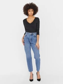 Noisy May Jeans "Isabel" - Mom Fit - In Blau -Fashion Verkauf noisy may jeans isabel mom fit in blau 3