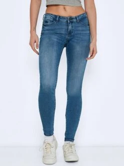 Noisy May Jeans - Skinny Fit - In Blau 11 Noisy May Jeans - Skinny Fit - In Blau -Fashion Verkauf noisy may jeans skinny fit in blau 2