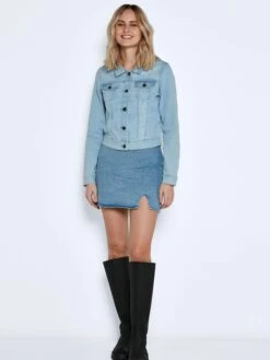 Noisy May Jeansjacke "Nmdebra" In Hellblau -Fashion Verkauf noisy may jeansjacke nmdebra in hellblau 2