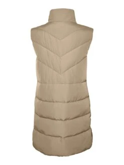 Fashion Verkauf -Fashion Verkauf noisy may lange steppweste nmdalcon puffer winterjacke ohne armel in beige 1