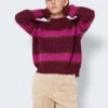 Noisy May Pullover "Adele" In Bordeaux/ Pink -Fashion Verkauf noisy may pullover adele in bordeaux pink