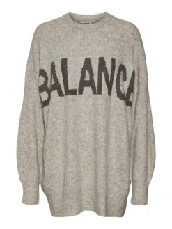 Noisy May Pullover "Balance" In Grau