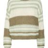 Noisy May Pullover "Charlie" In Creme/ Oliv -Fashion Verkauf noisy may pullover charlie in creme oliv