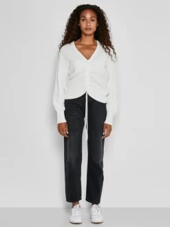 Noisy May Pullover "Gitte" In Weiß -Fashion Verkauf noisy may pullover gitte in weiss 1