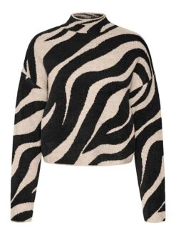 Noisy May Pullover In Schwarz/ Beige