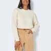 Noisy May Pullover "Neel" In Creme -Fashion Verkauf noisy may pullover neel in creme