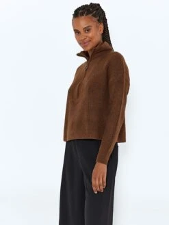 Noisy May Pullover "Newalice" In Braun