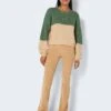 Noisy May Pullover "Poppy" In Beige/ Grün -Fashion Verkauf noisy may pullover poppy in beige grun