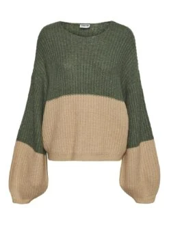 Noisy May Pullover "Poppy" In Beige/ Grün -Fashion Verkauf noisy may pullover poppy in beige grun 4